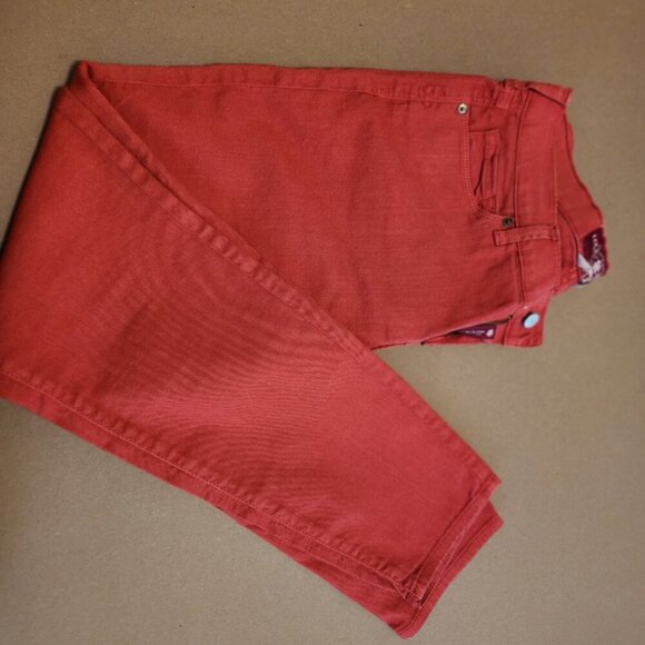 Lucky Brand Sofia Skinny Red Denim Jeans Women’s Size 10/30 Ankle Very Nice! - Picture 7 of 14